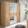 Kleiderschrank mit 4 Türen in Eiche - Emdsiva^Wohnen Hot