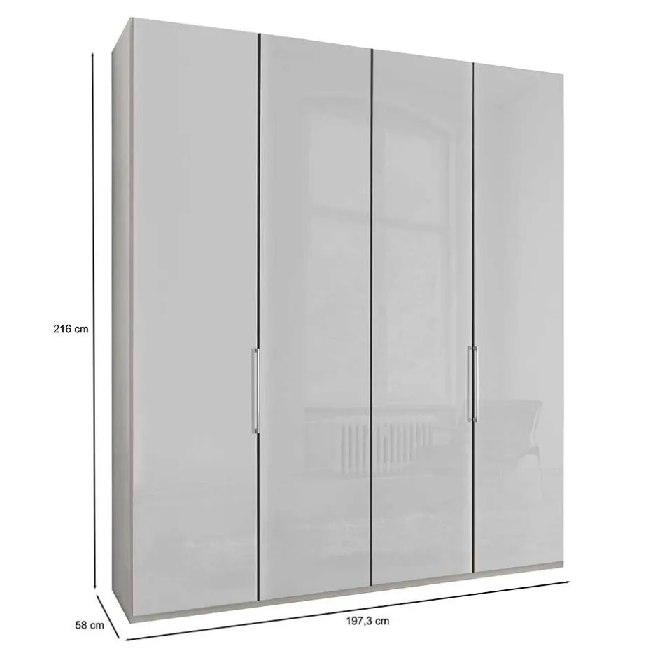 Wohnen Kleiderschrank mit Falttüren - 2-türig - Olividos