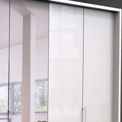 Wohnen Kleiderschrank mit Gleittüren in Weiß - Dolienca