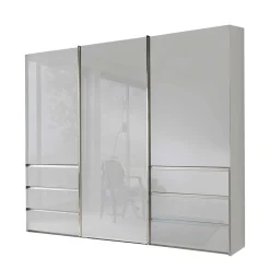 Wohnen Kleiderschrank mit sechs Schubladen und drei Türen - Ectria