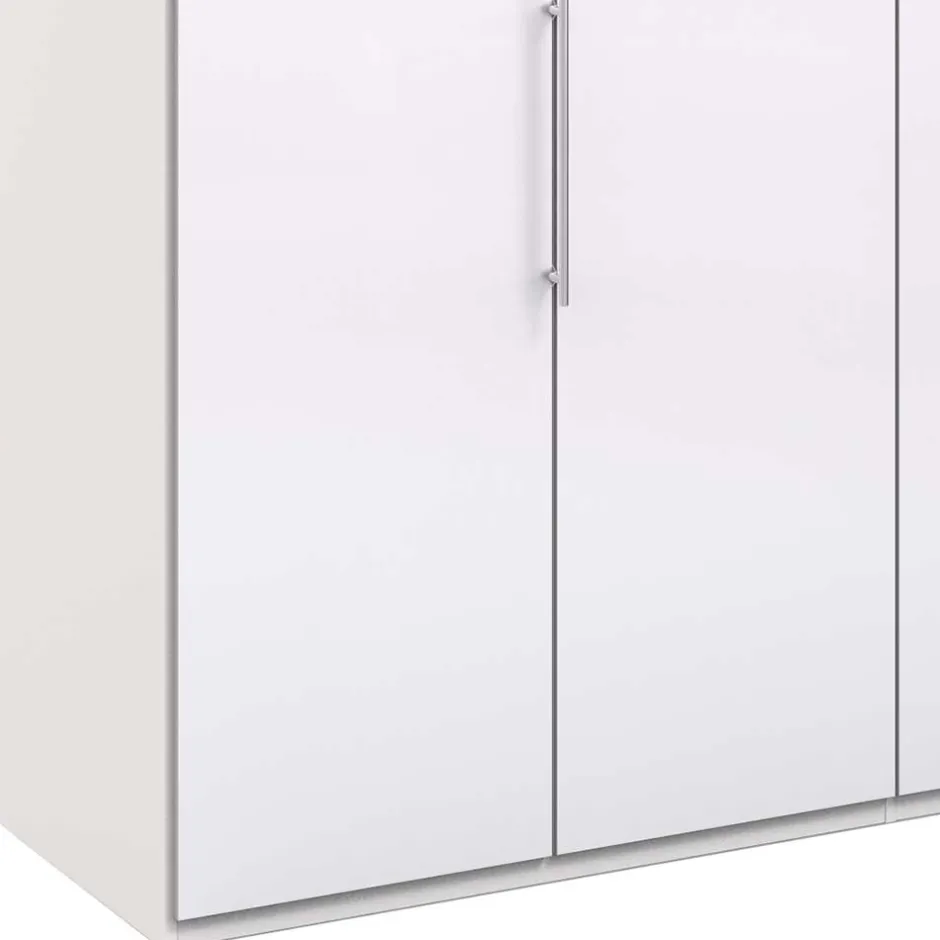 Wohnen Kleiderschrank mit zwei Falttüren in Weiß - Dolienca