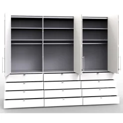 Wohnen Kleiderschrank mit zwölf Schubladen - Donpiave