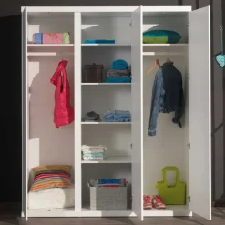 Kleiderschrank Raven in Weiß lackiert^Wohnen Discount