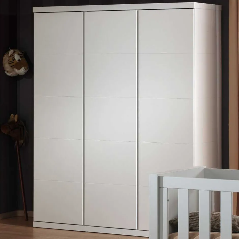 Kleiderschrank Raven in Weiß lackiert^Wohnen Discount