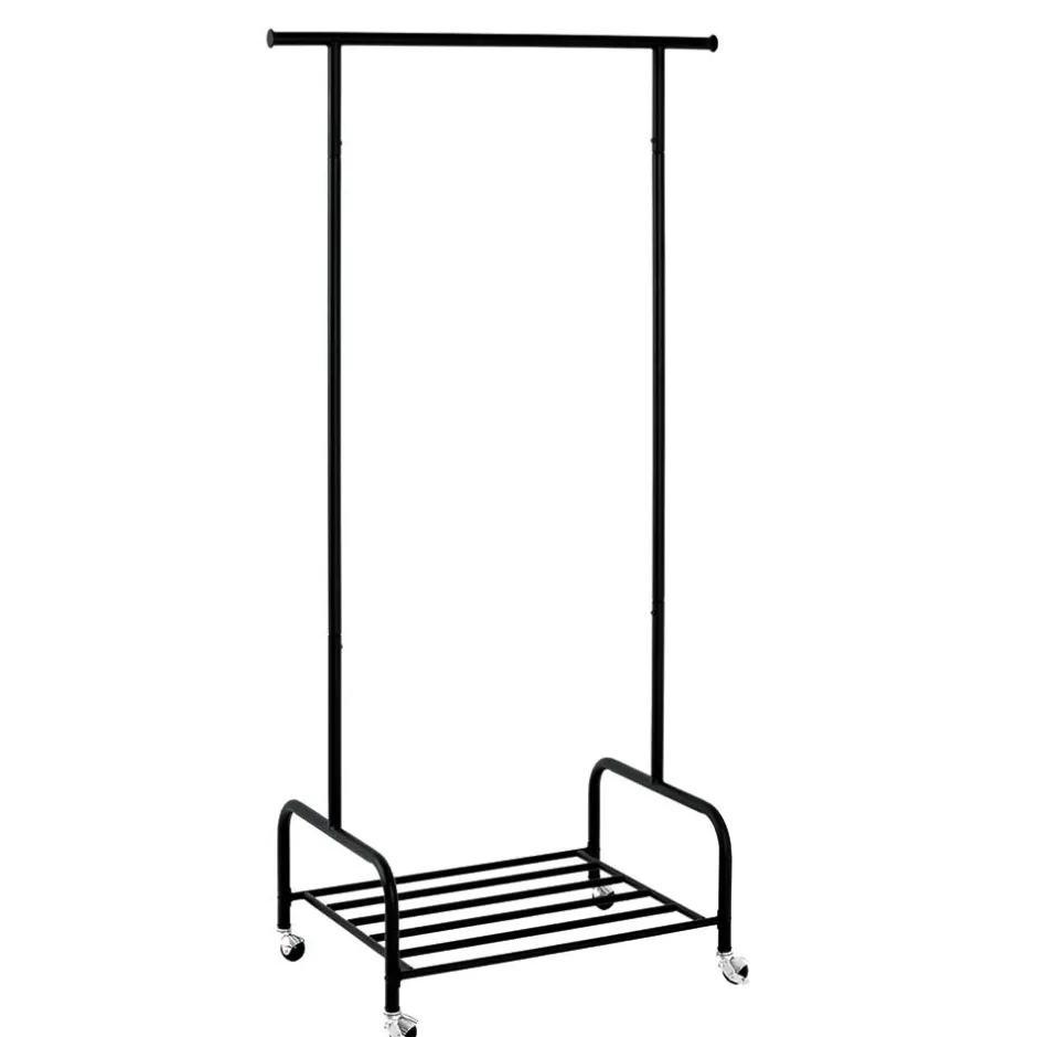 Herren Wohnen Kleiderwagen in Schwarz Stahl - Vanisla