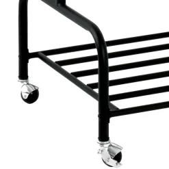 Herren Wohnen Kleiderwagen in Schwarz Stahl - Vanisla