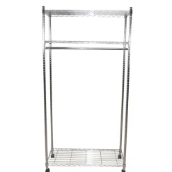 Herren Wohnen Kleiderwagen Rollgarderobe aus Stahl in Chrom - Didicto