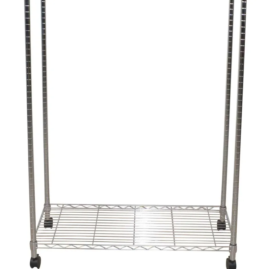 Herren Wohnen Kleiderwagen Rollgarderobe aus Stahl in Chrom - Didicto