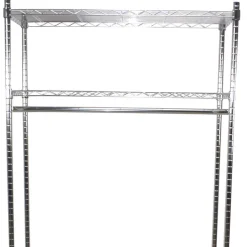 Herren Wohnen Kleiderwagen Rollgarderobe aus Stahl in Chrom - Didicto