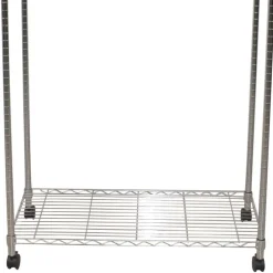 Herren Wohnen Kleiderwagen Rollgarderobe aus Stahl in Chrom - Didicto