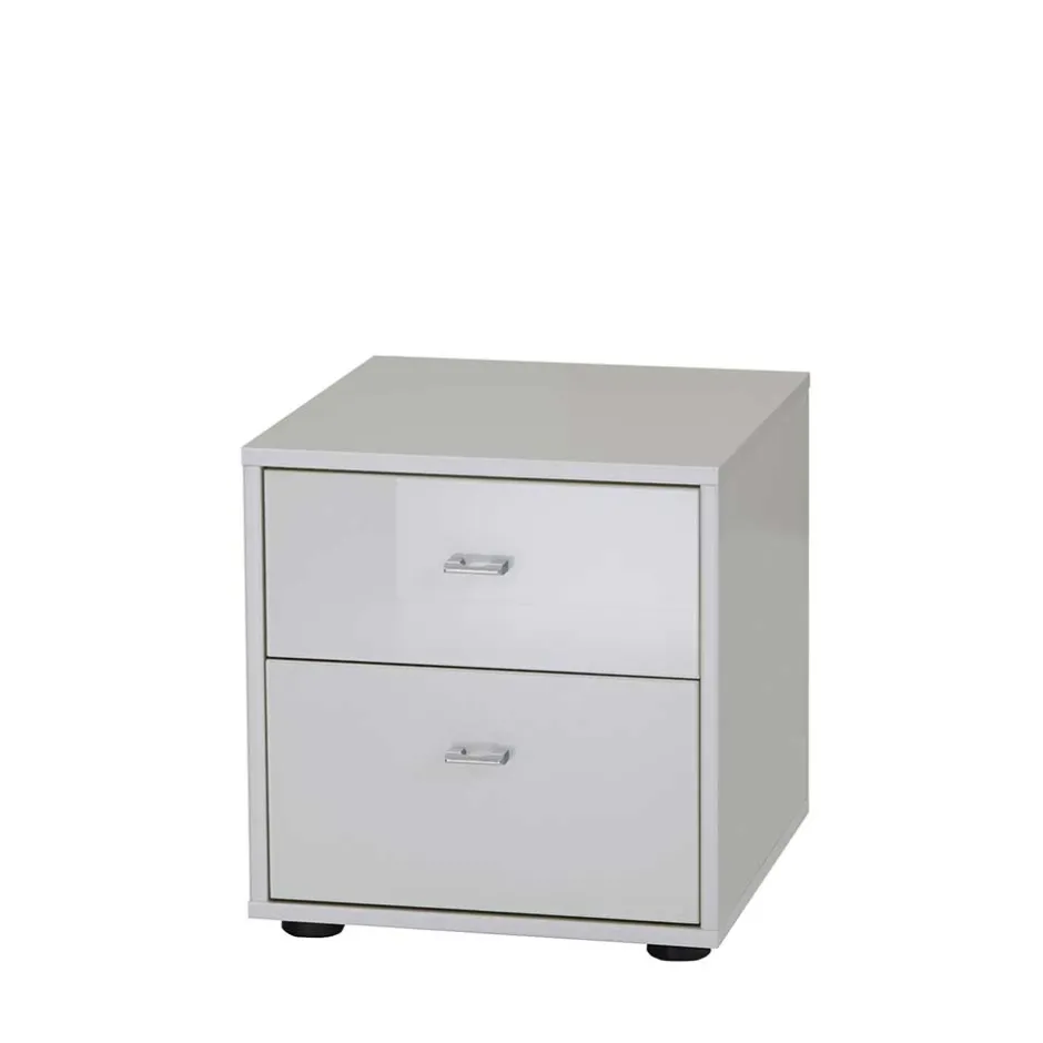 Wohnen Kleine Kommode Clear in Weiß