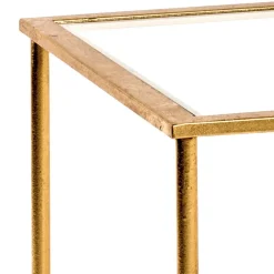 Wohnen Kleiner Glastisch mit Spiegel Zusatzablage - Sharky