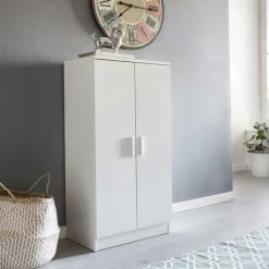 Wohnen Kleiner Schuhschrank mit Doppeltür Atricia in Weiß