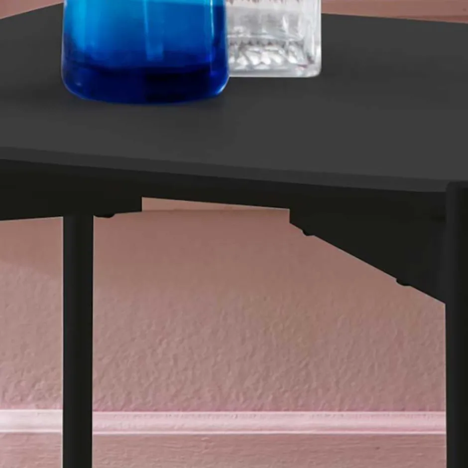 Wohnen Kleiner Wohnzimmer Tisch in Anthrazit & Schwarz - Salamander