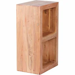 Wohnen Kleines Standregal Vislan aus Holz massiv Akazie natur