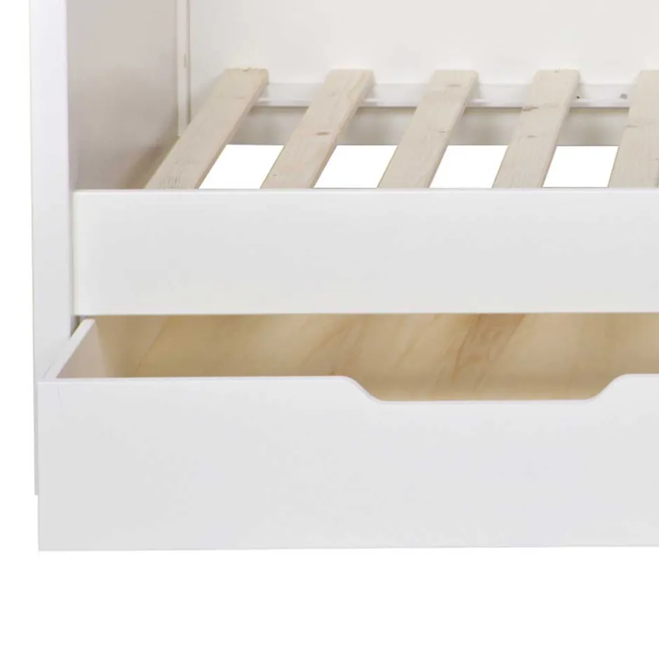 Wohnen Kojenbett aus Kiefer massiv in Weiß - Blowering