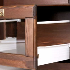 Wohnen Kolonialstil Buffet in Kiefer dunkel - Jurcavs