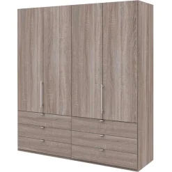 Wohnen Kombi Falttüren-Schrank mit sechs Schubladen - Crenba