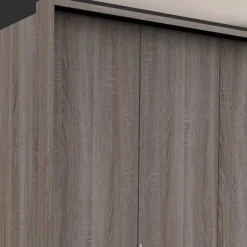 Wohnen Kombi Falttüren-Schrank mit sechs Schubladen - Crenba