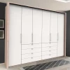 Wohnen Kombi Kleiderschrank mit Schubkästen und Falttüren - Vaclyn