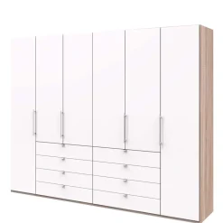 Wohnen Kombi Kleiderschrank mit Schubkästen und Falttüren - Vaclyn