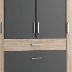 Wohnen Kombi-Drehtürenschrank in Eiche Sägerau - Danah