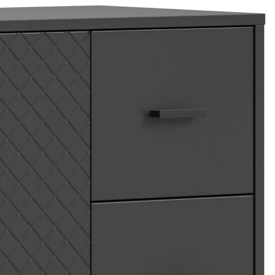 Wohnen Kombi-Highboard in Mattgrau - Natal