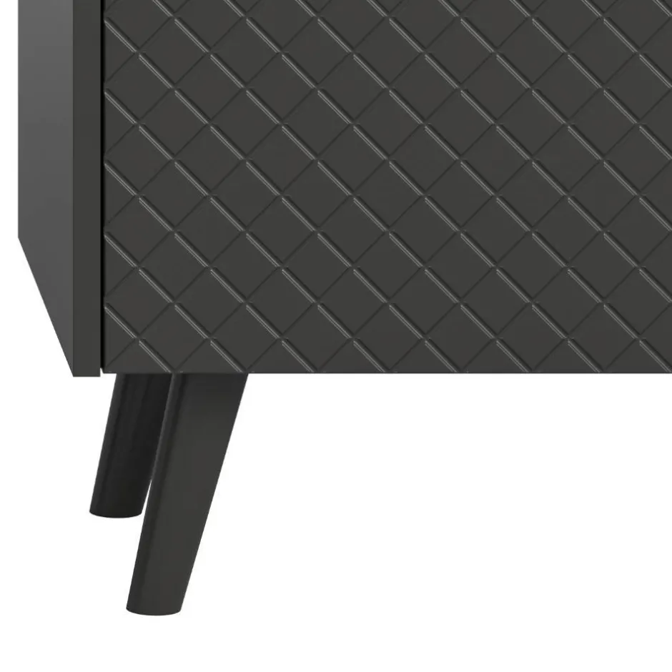 Wohnen Kombi-Highboard in Mattgrau - Natal