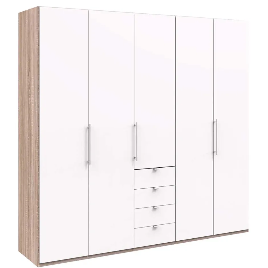 Kombi-Kleiderschrank 3 türig & 4 Schubladen - Vaclyn^Wohnen Discount