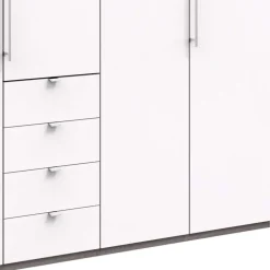 Wohnen Kombi-Kleiderschrank mit 2 Falttüren & Tür - Tivierto