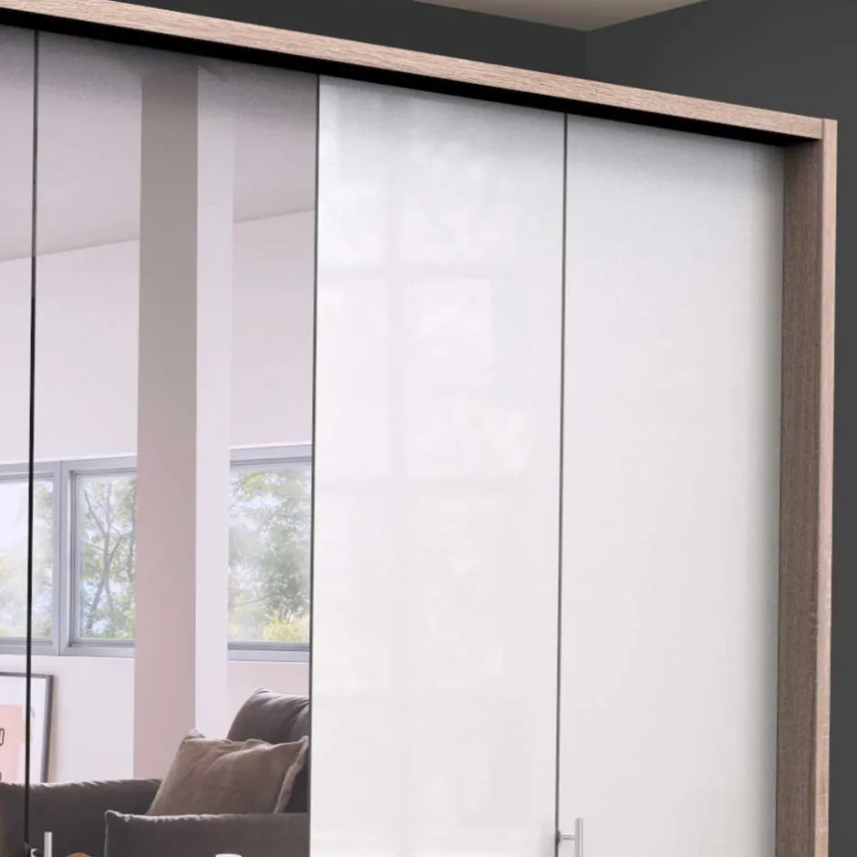 Wohnen Kombi-Kleiderschrank mit Spiegel-Falttür - Bosays II