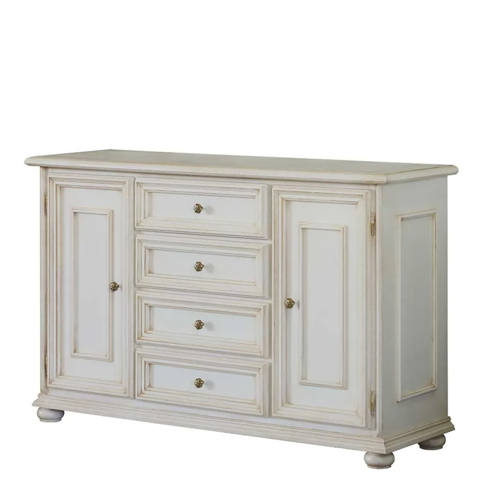 Wohnen Kombi-Kommode in Antikweiß - Vicina