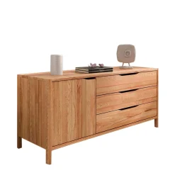 Wohnen Kombi-Sideboard mit drei Schubladen und Tür - Lana