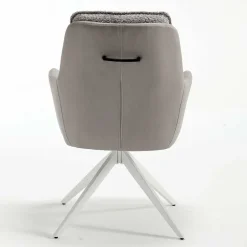 Wohnen Komfort Esstischsessel in Grau - Basel (2er Set)