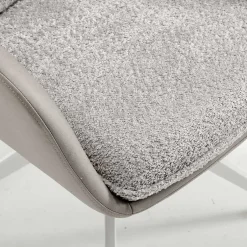 Wohnen Komfort Esstischsessel in Grau - Basel (2er Set)