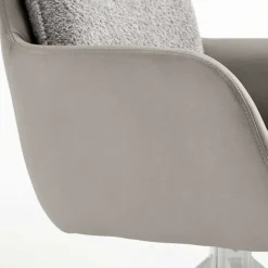 Wohnen Komfort Esstischsessel in Grau - Basel (2er Set)