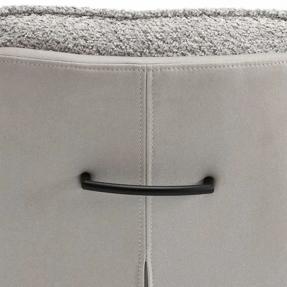 Wohnen Komfort Esstischsessel in Grau - Basel (2er Set)