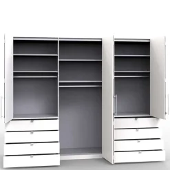 Wohnen Komfort Kleiderschrank mit acht Schubladen - Crenba