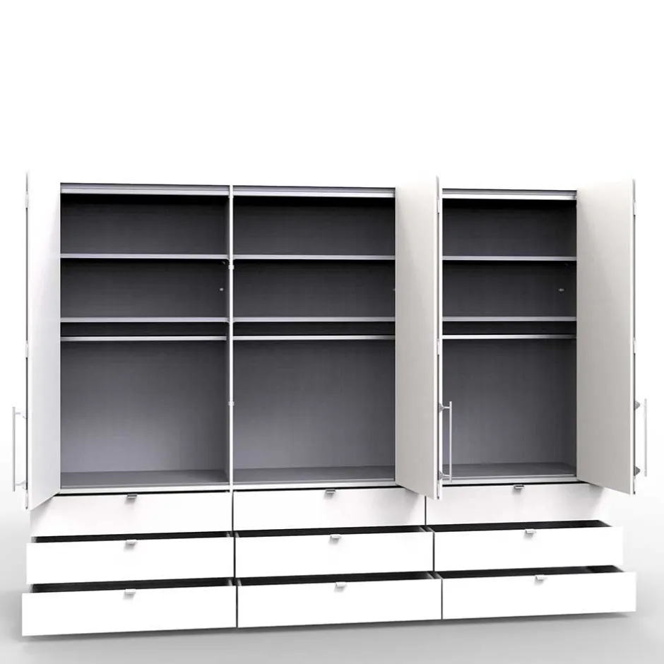 Komfort Kleiderschrank mit drei Falttüren - Vaclyn^Wohnen