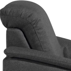 Wohnen Komfortsessel in Dunkelgrau und Nussbaum - Pelago