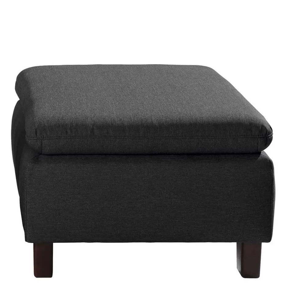 Wohnen Komfortsessel in Dunkelgrau und Nussbaum - Pelago