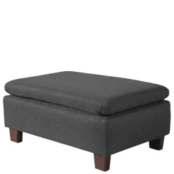 Wohnen Komfortsessel in Dunkelgrau und Nussbaum - Pelago