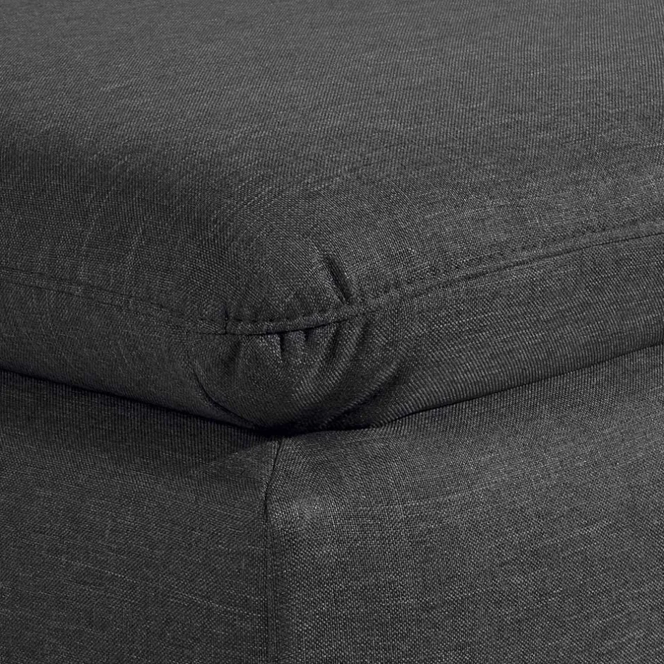 Wohnen Komfortsessel in Dunkelgrau und Nussbaum - Pelago