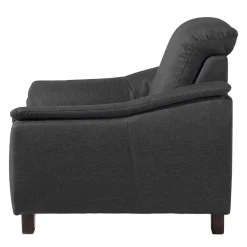 Wohnen Komfortsessel in Dunkelgrau und Nussbaum - Pelago