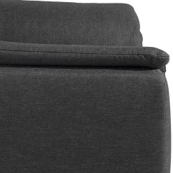 Wohnen Komfortsessel in Dunkelgrau und Nussbaum - Pelago