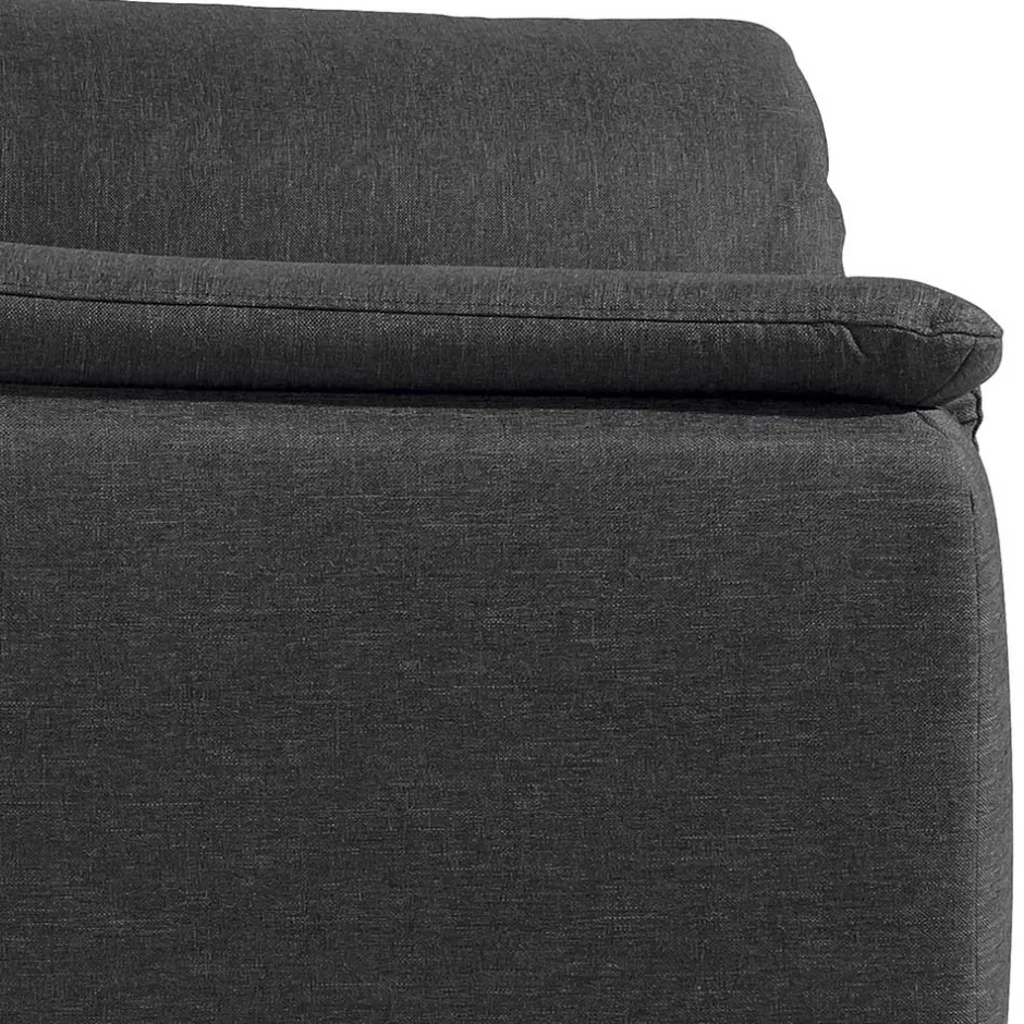 Wohnen Komfortsessel in Dunkelgrau und Nussbaum - Pelago