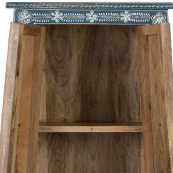 Wohnen Kommode in Blau mit weißer Bemalung - Fleet