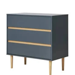 Wohnen Kommode in Dunkelgrau und Kiefer - Street