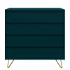 Wohnen Kommode in Petrol mit kurzen Hairpin Legs - Clamps