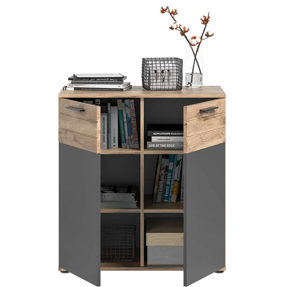 Wohnen Kommode mit Doppeltür 80x87x40 cm - Lucios